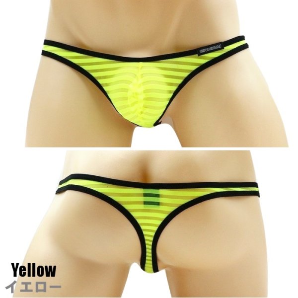 画像5: 【ウォーム】ボーダーメッシュ Tバック (5)