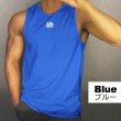 画像2: メンズタンクトップ ノースリーブ スポーツ 筋トレ カジュアルウェア ルームウェア ウエイトトレーニング (2)