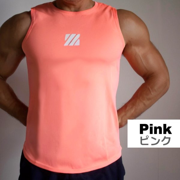 画像9: メンズタンクトップ ノースリーブ スポーツ 筋トレ カジュアルウェア ルームウェア ウエイトトレーニング (9)