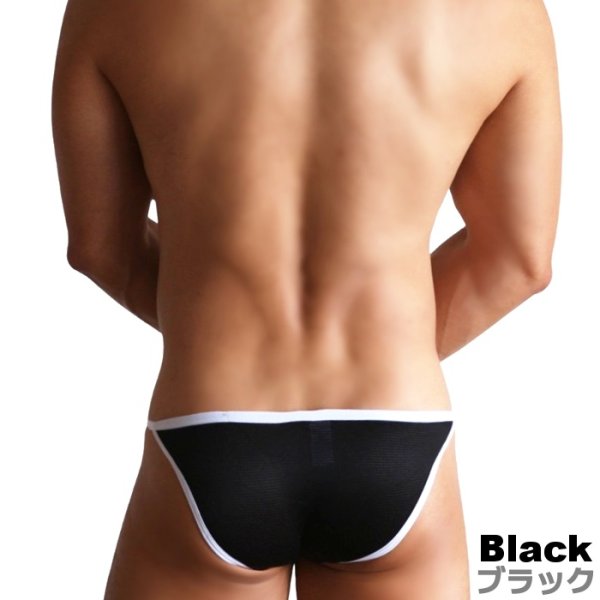 画像3: メンズビキニ ひもパン ひもビキニ エロパン 極小ビキニ メッシュ 男性下着 (3)